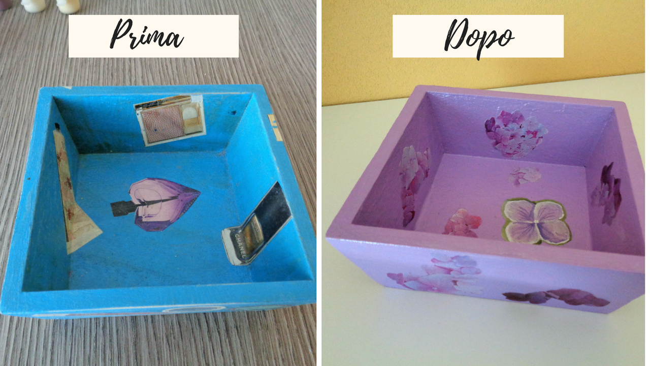 My Home: Restyling svuota tasche con il decoupage