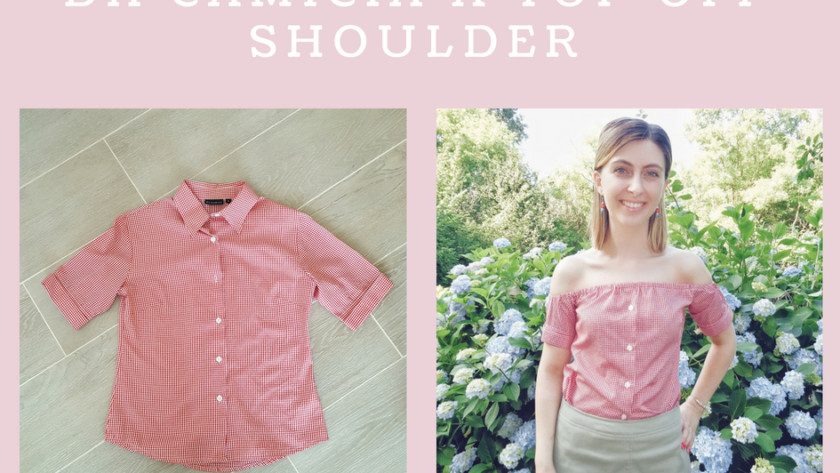 Come trasformare una camicia in un top off shoulder